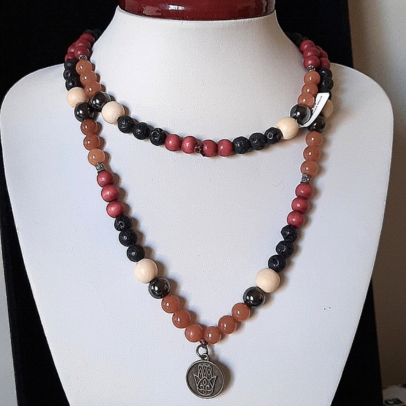 108 Bead Precious Stone Mala - New - Picture 1 of 1